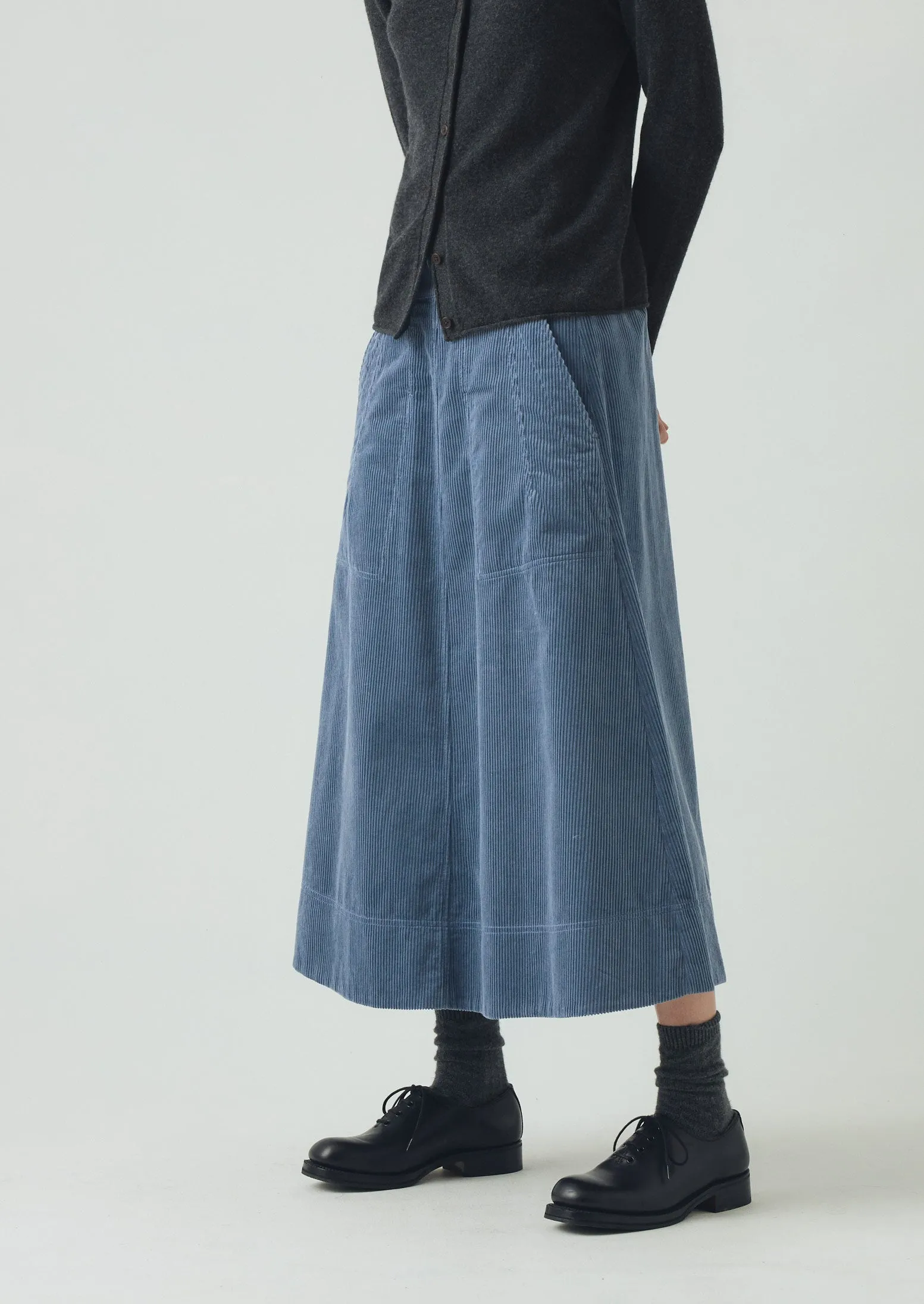 Organic Cord A Line Skirt | Myrtle sold by TOAST product image thumbnail 2