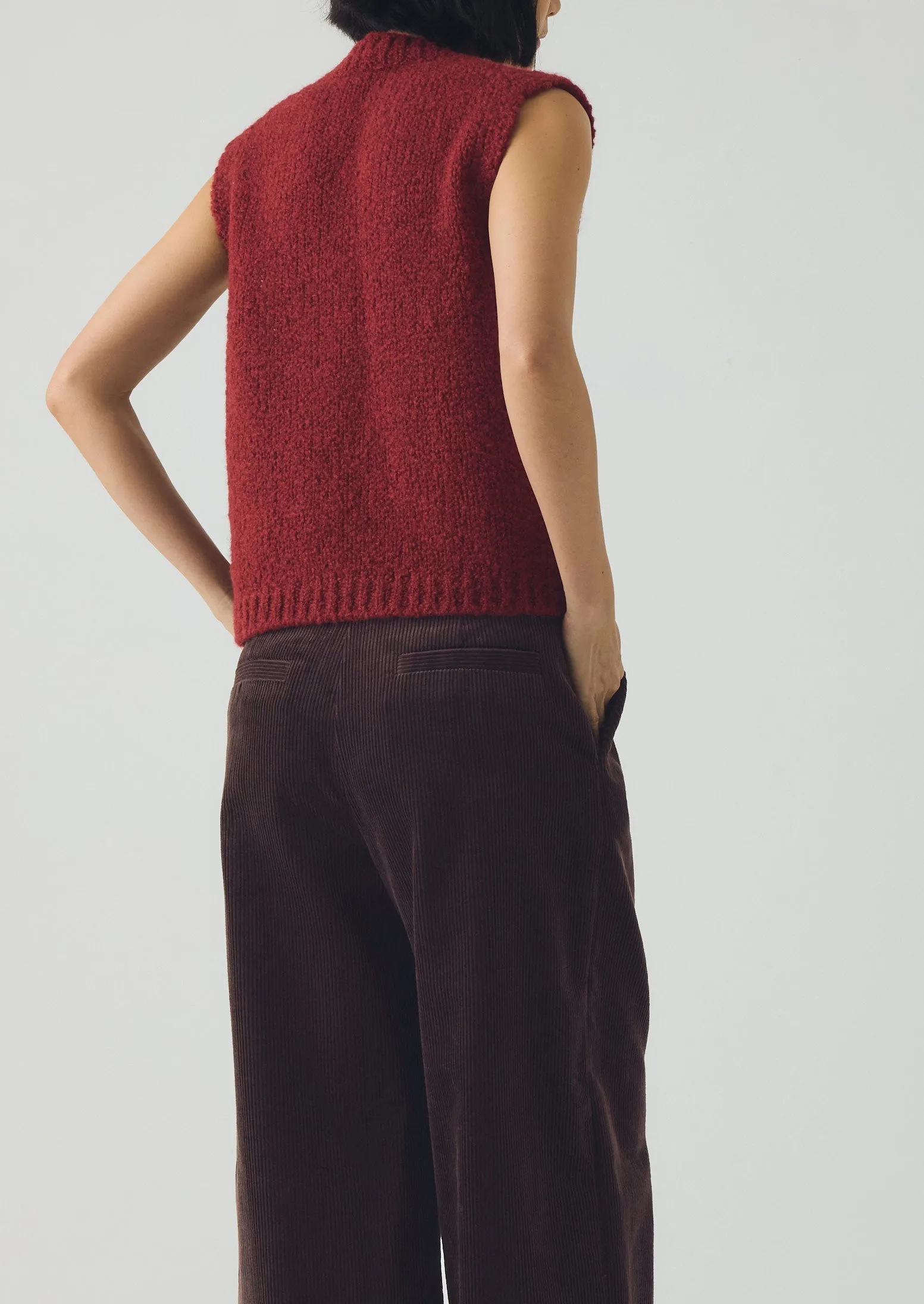 Wool Alpaca Boucle Tank | Red Sorrel sold by TOAST product image thumbnail 4