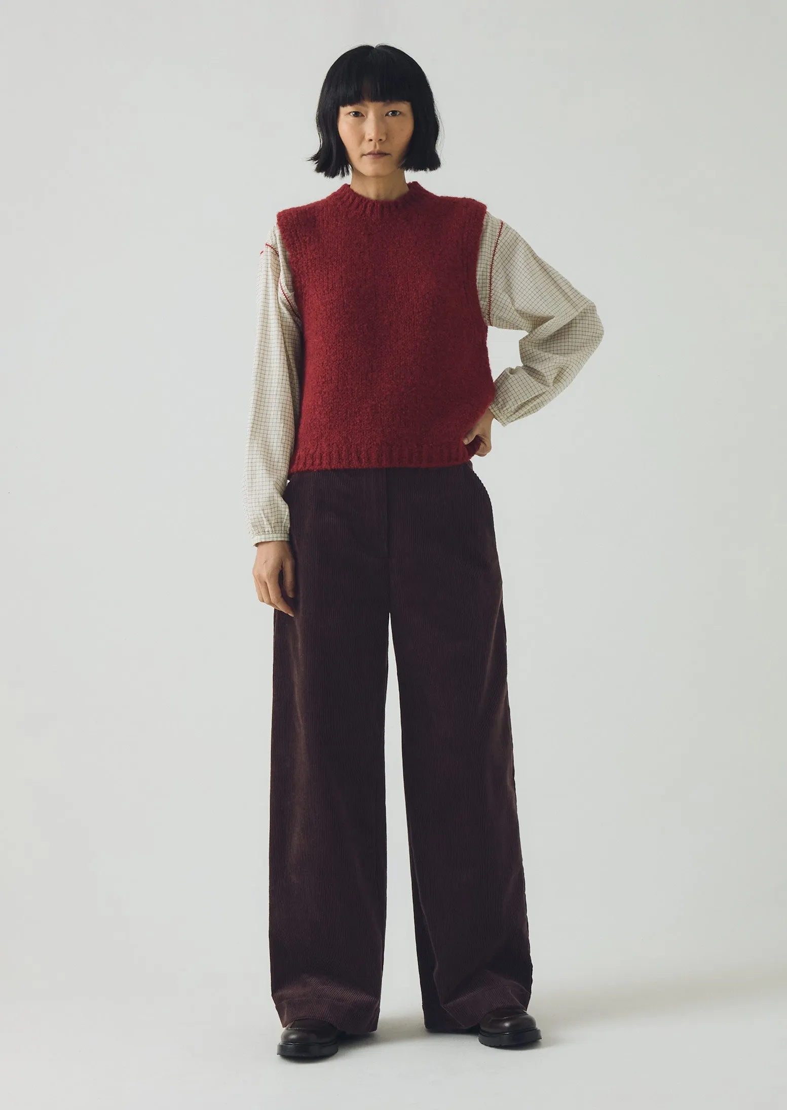 Wool Alpaca Boucle Tank | Red Sorrel sold by TOAST product image thumbnail 5