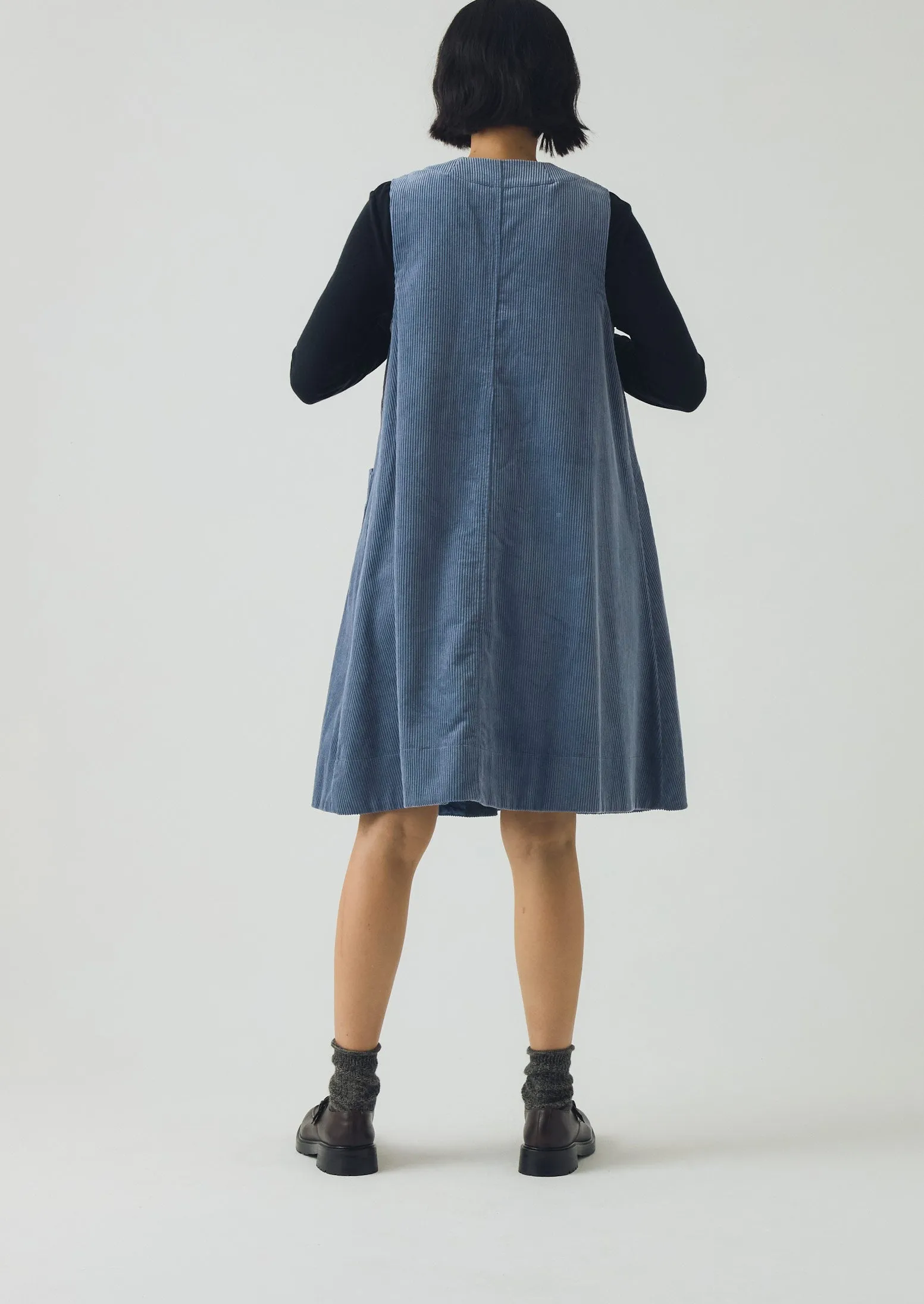 Organic Cord A Line Dress | Myrtle sold by TOAST product image thumbnail 3
