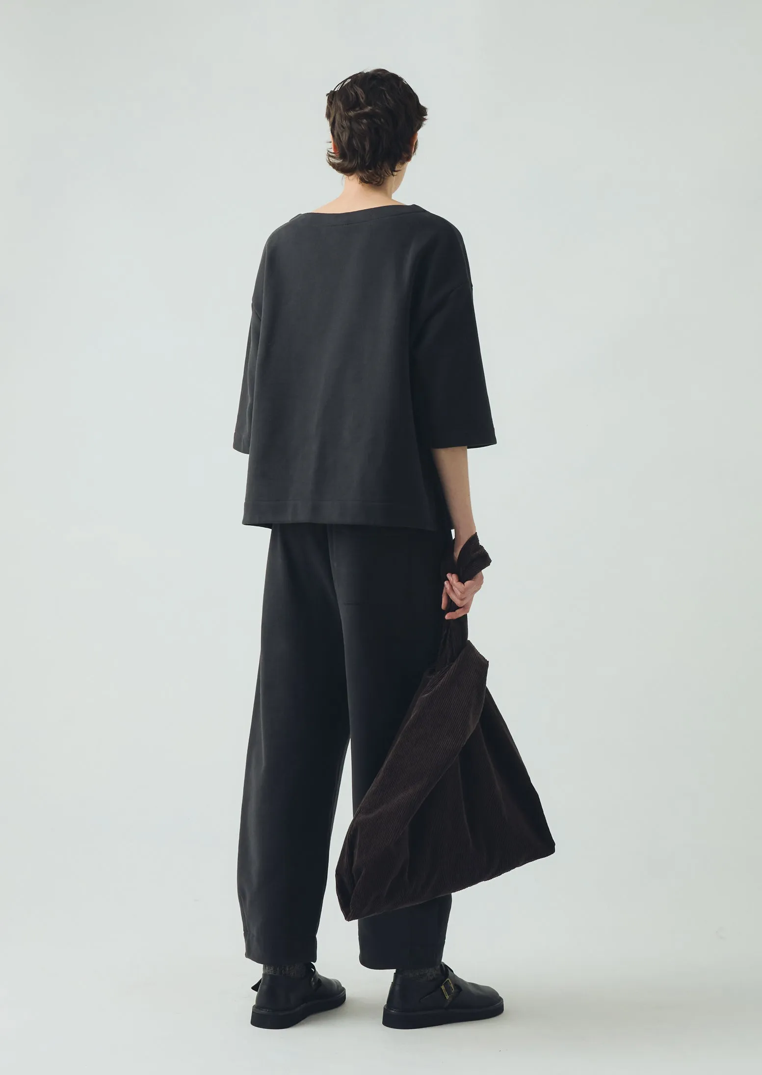 Square Cut Loopback Jersey Tee | Black Pepper sold by TOAST product image thumbnail 5