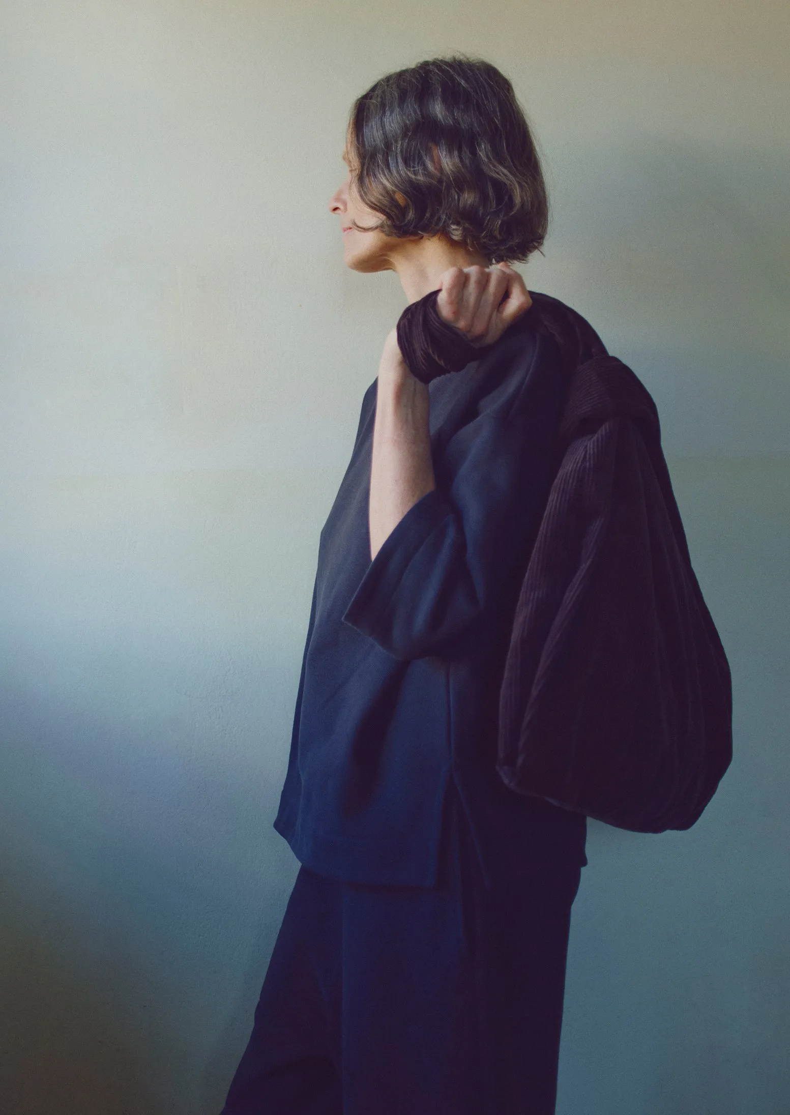 Square Cut Loopback Jersey Tee | Black Pepper sold by TOAST product image thumbnail 3