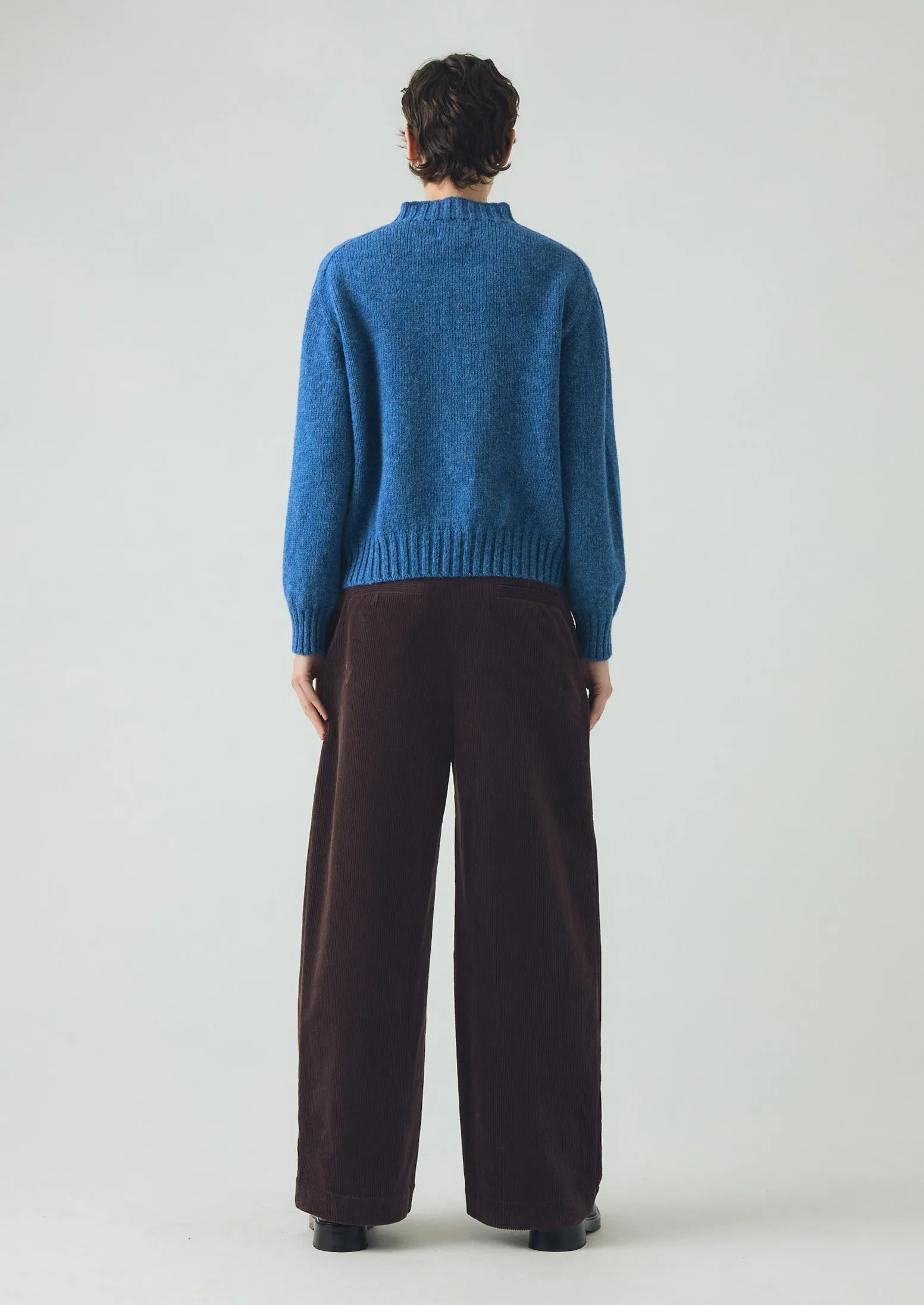 British Wool Sweater | Azure Blue sold by TOAST product image thumbnail 3