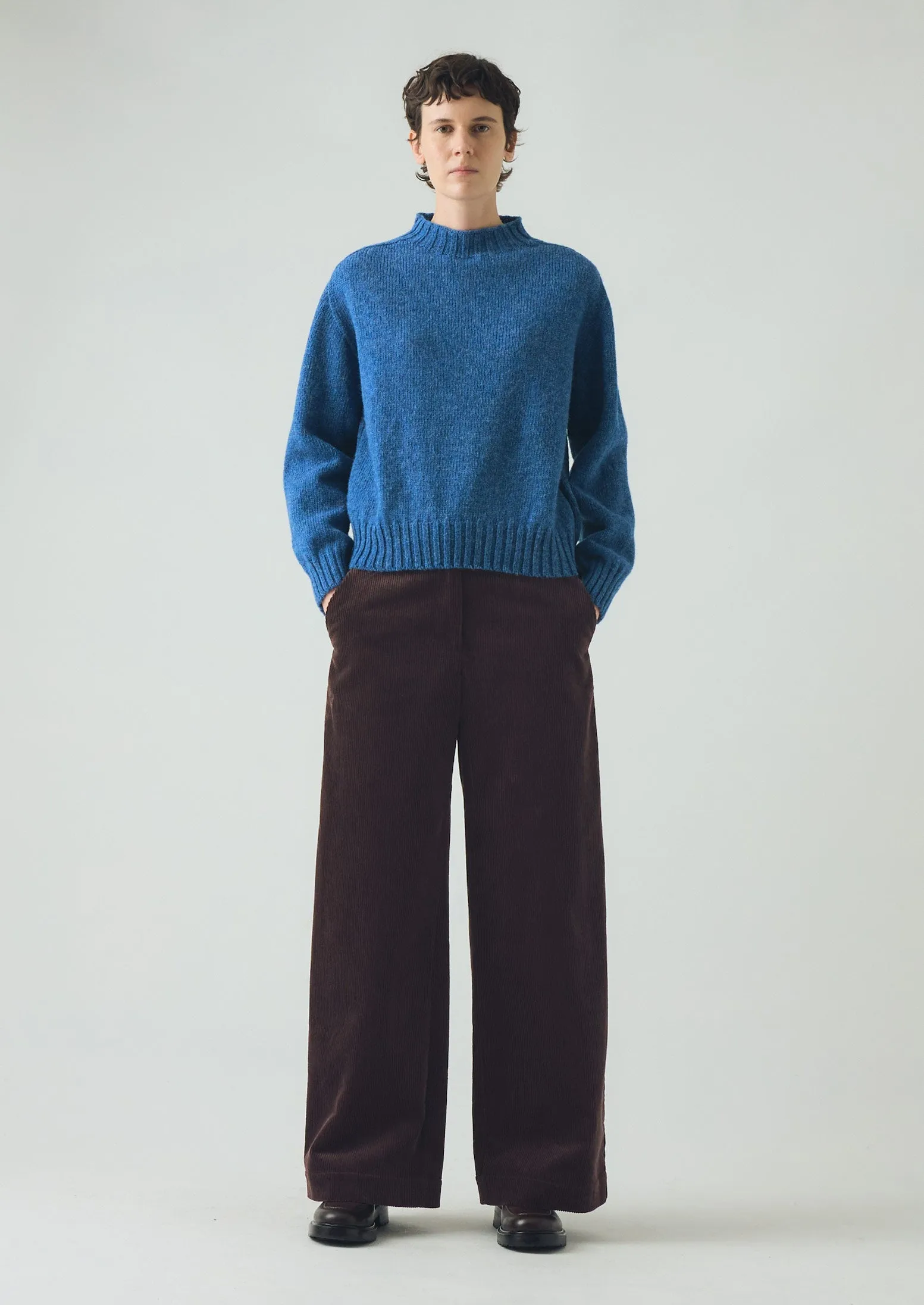 British Wool Sweater | Azure Blue sold by TOAST product image thumbnail 4