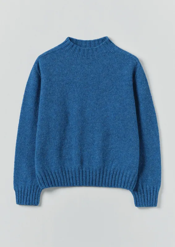 British Wool Sweater | Azure Blue sold by TOAST