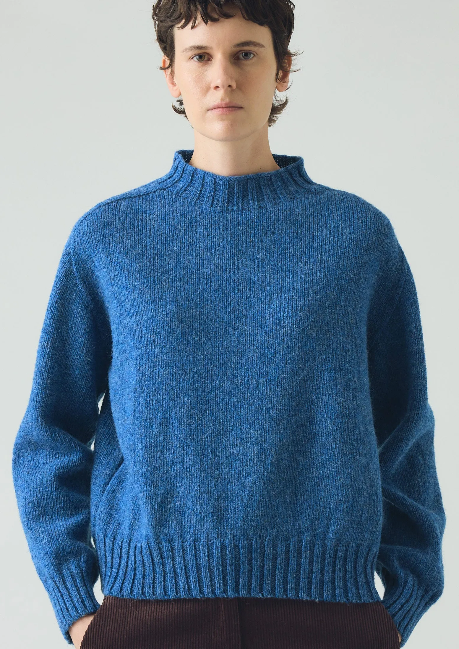British Wool Sweater | Azure Blue sold by TOAST product image thumbnail 2