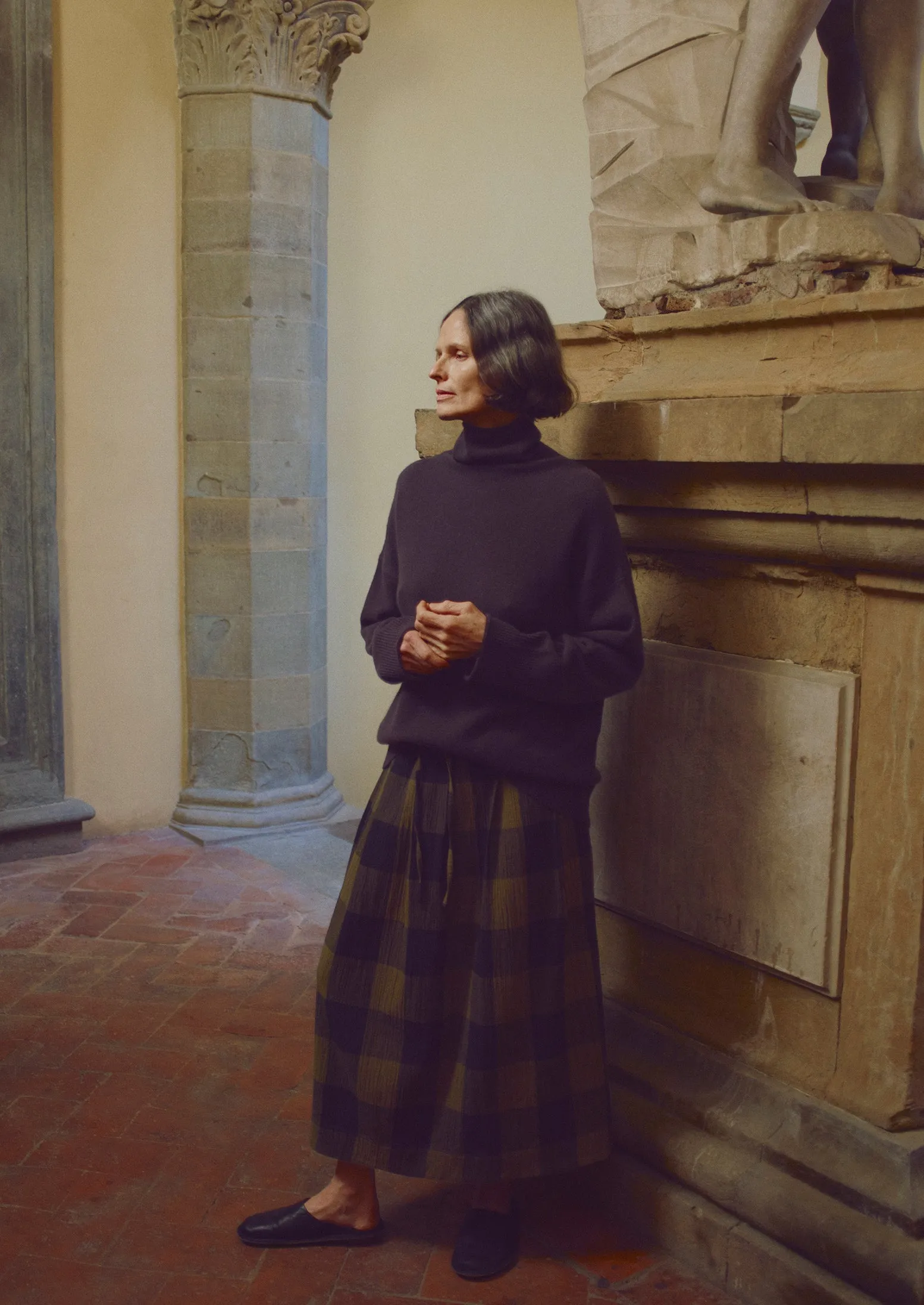 Roll Neck Wool Cashmere Sweater | Brown Umber sold by TOAST product image thumbnail 2