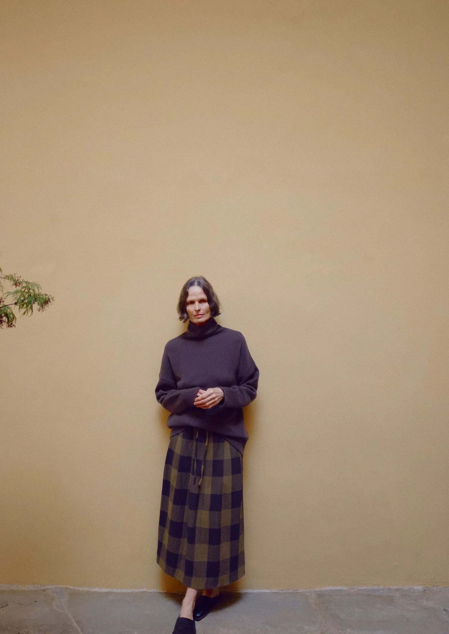 Roll Neck Wool Cashmere Sweater | Brown Umber sold by TOAST product image thumbnail 3