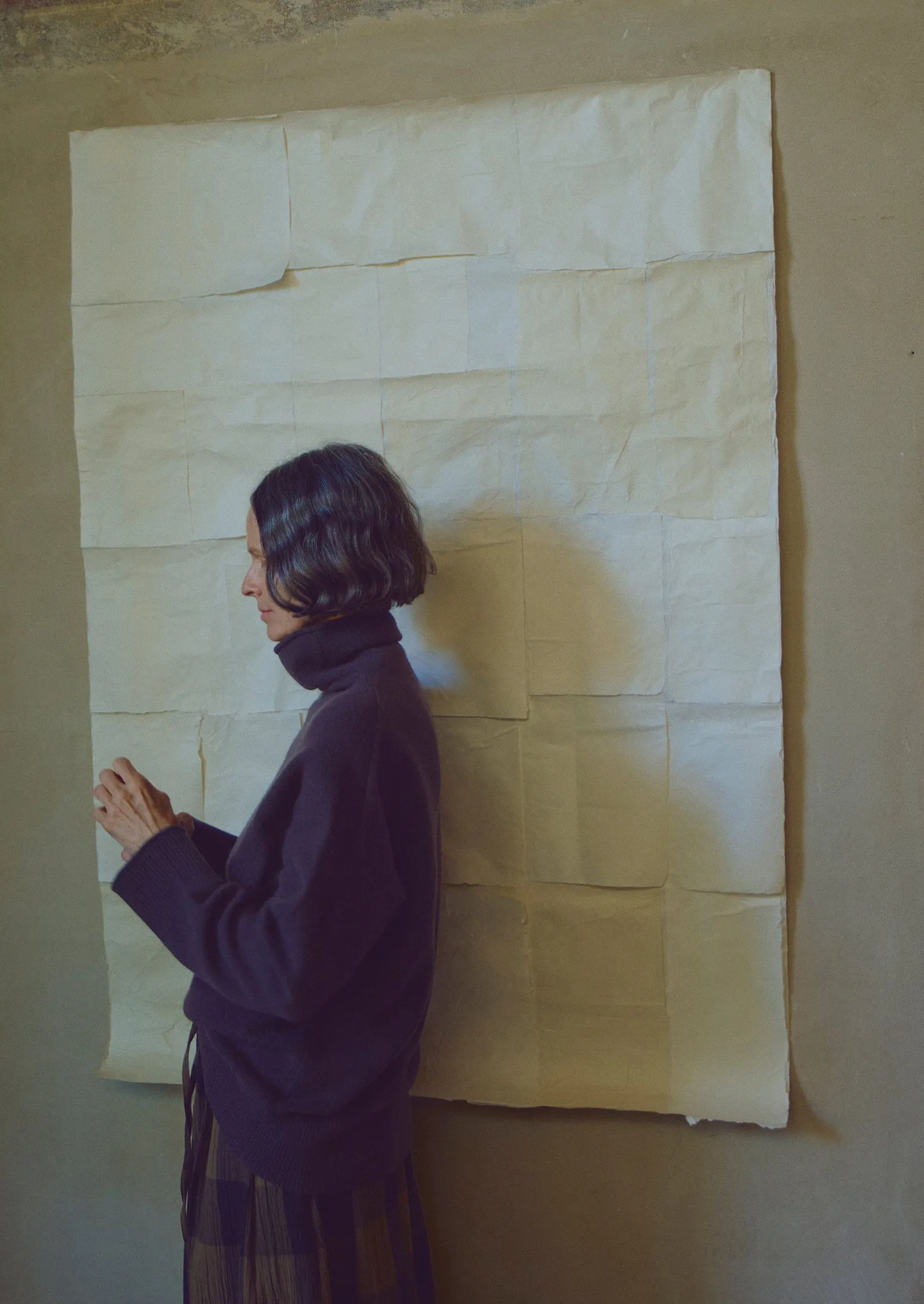 Roll Neck Wool Cashmere Sweater | Brown Umber sold by TOAST product image thumbnail 4