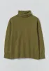 Roll Neck Wool Cashmere Sweater | Pear sold by TOAST