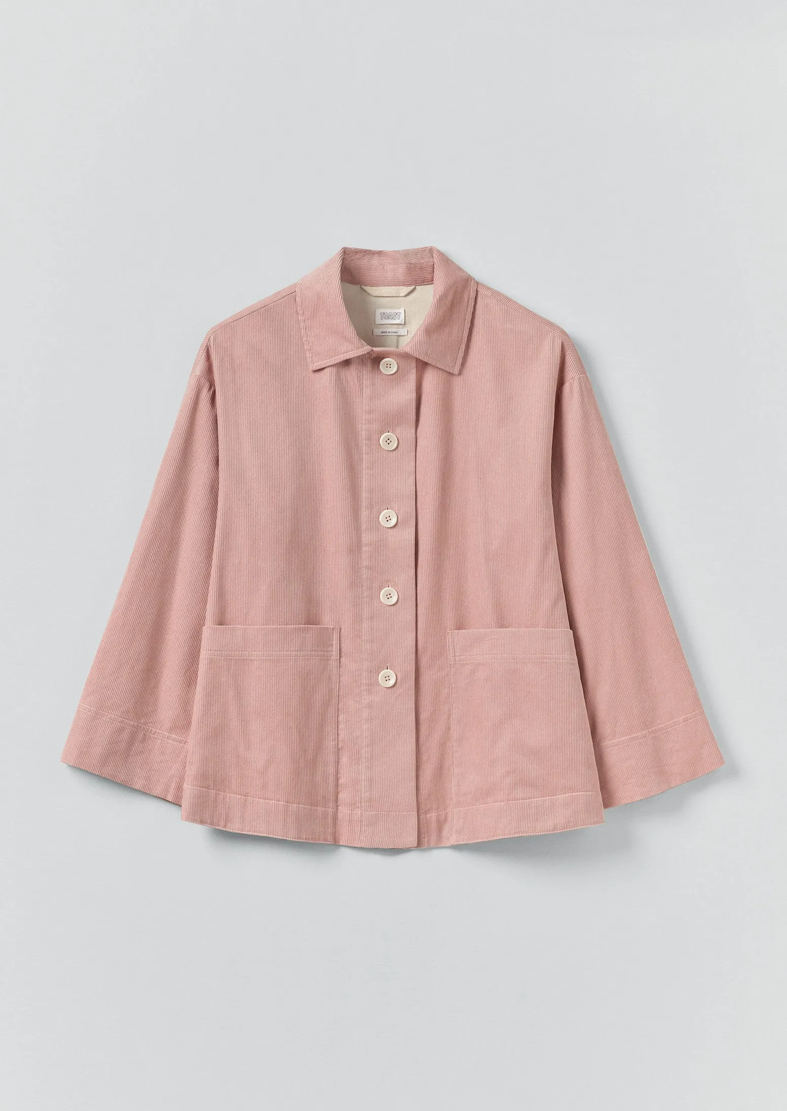 Organic Cord Shirt | Pink Clay sold by TOAST