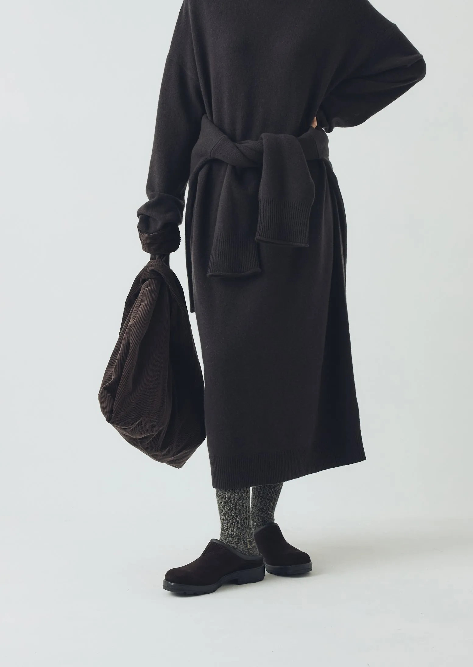 Wool Cashmere Jumper Dress | Brown Umber sold by TOAST product image thumbnail 4