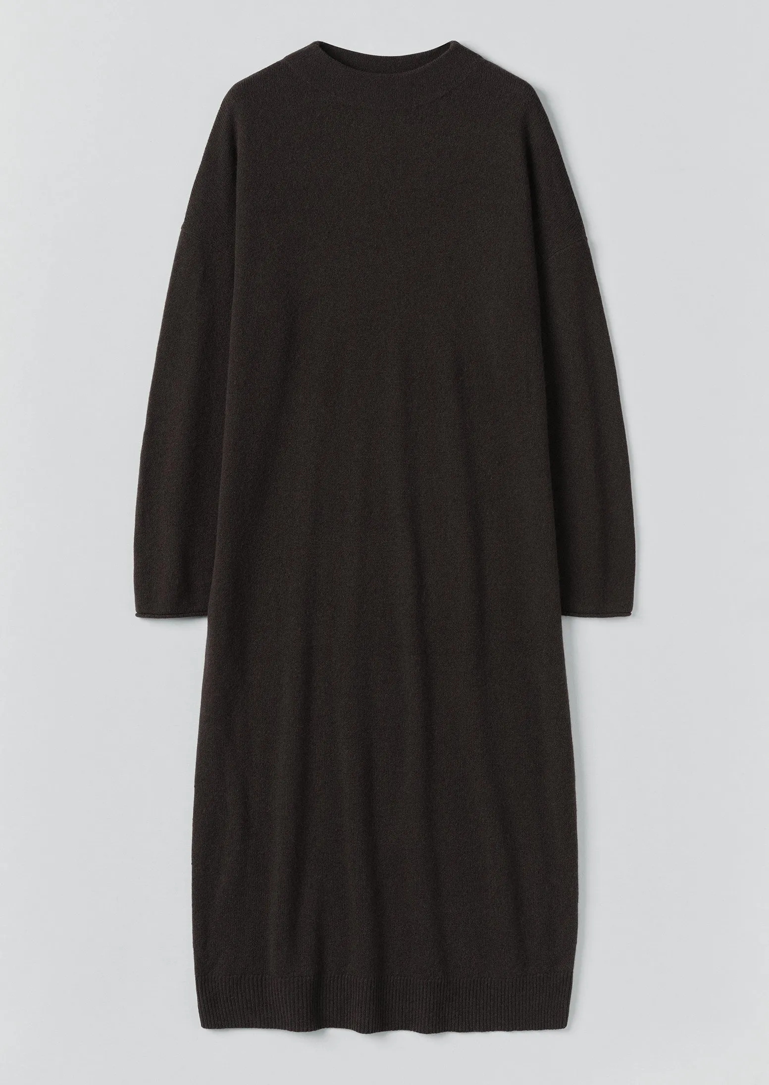 Wool Cashmere Jumper Dress | Brown Umber sold by TOAST