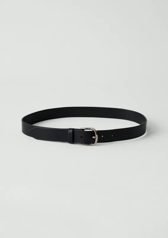 Laperruque Leather Buckle Belt | Black sold by TOAST