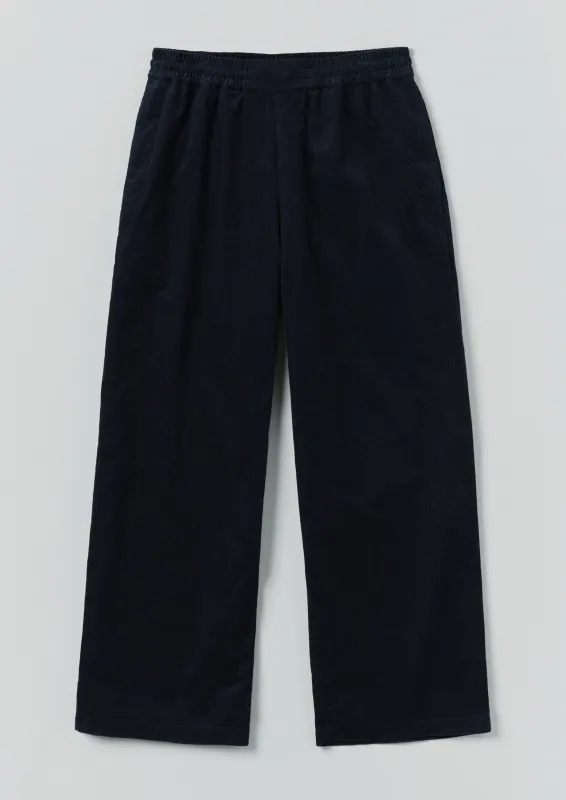 Organic Cord Lounge Trousers | Midnight sold by TOAST
