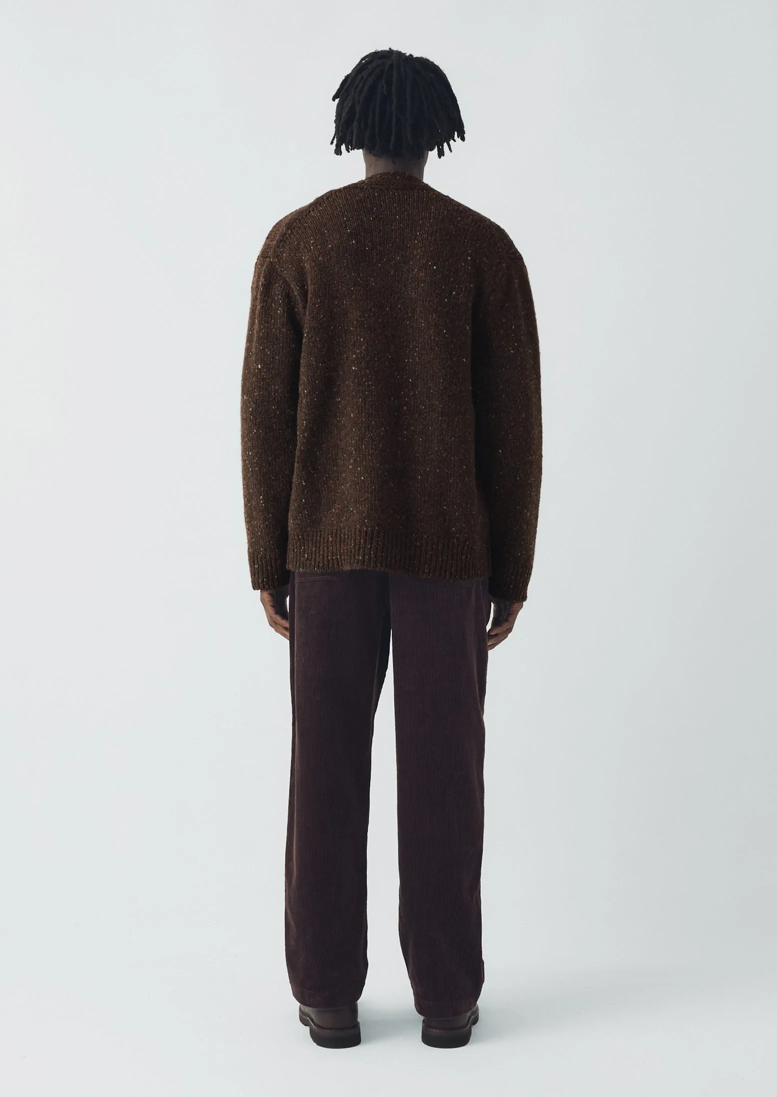 Donegal Wool V-Neck Cardigan | Bark sold by TOAST product image thumbnail 4