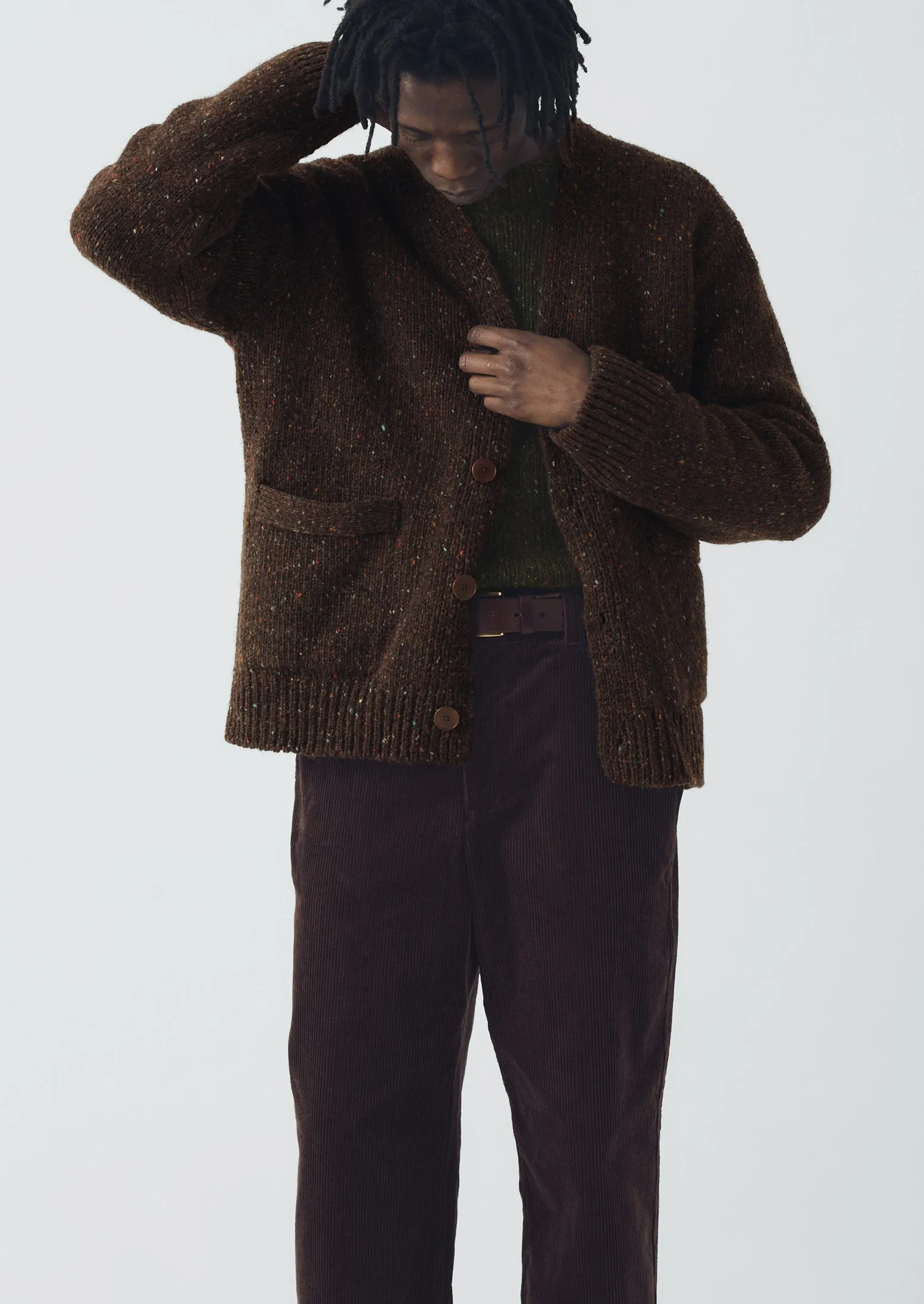 Donegal Wool V-Neck Cardigan | Bark sold by TOAST product image thumbnail 2