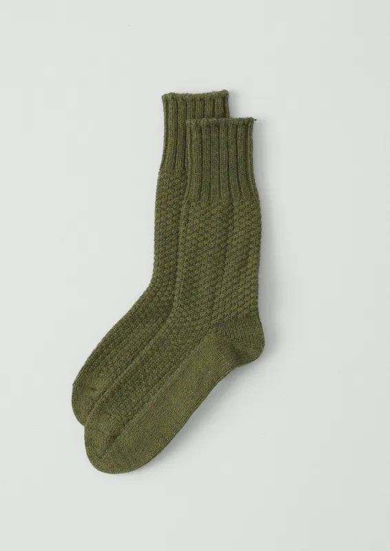 Nishiguchi Kutsushita Boot Socks | Moss Green sold by TOAST