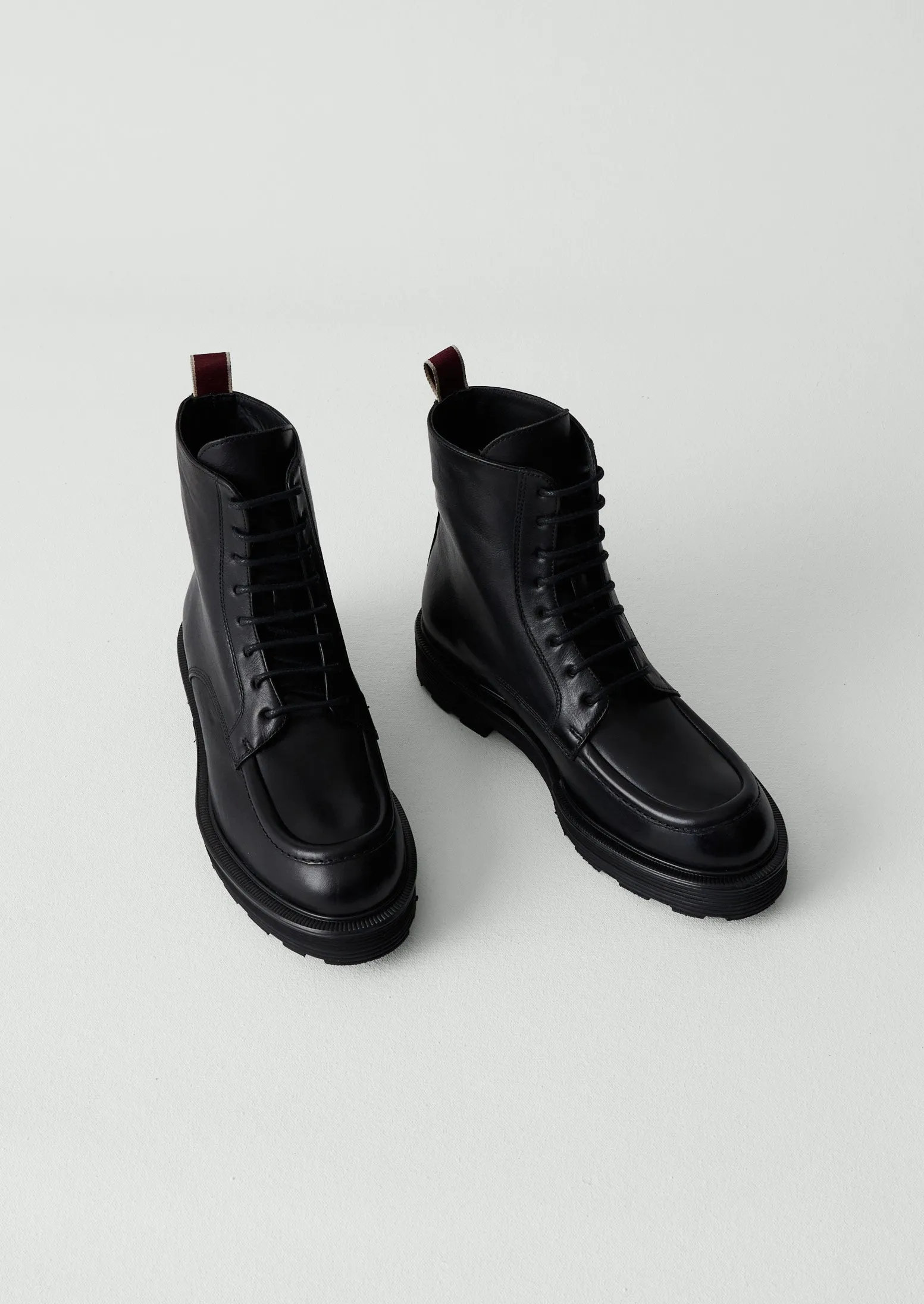 Sturlini Leather Lace Up Boots | Black sold by TOAST