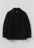 Boiled Wool Textured Short Coat | Indigo sold by TOAST