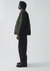 Padded Stand Collar Jacket | Iron Green sold by TOAST