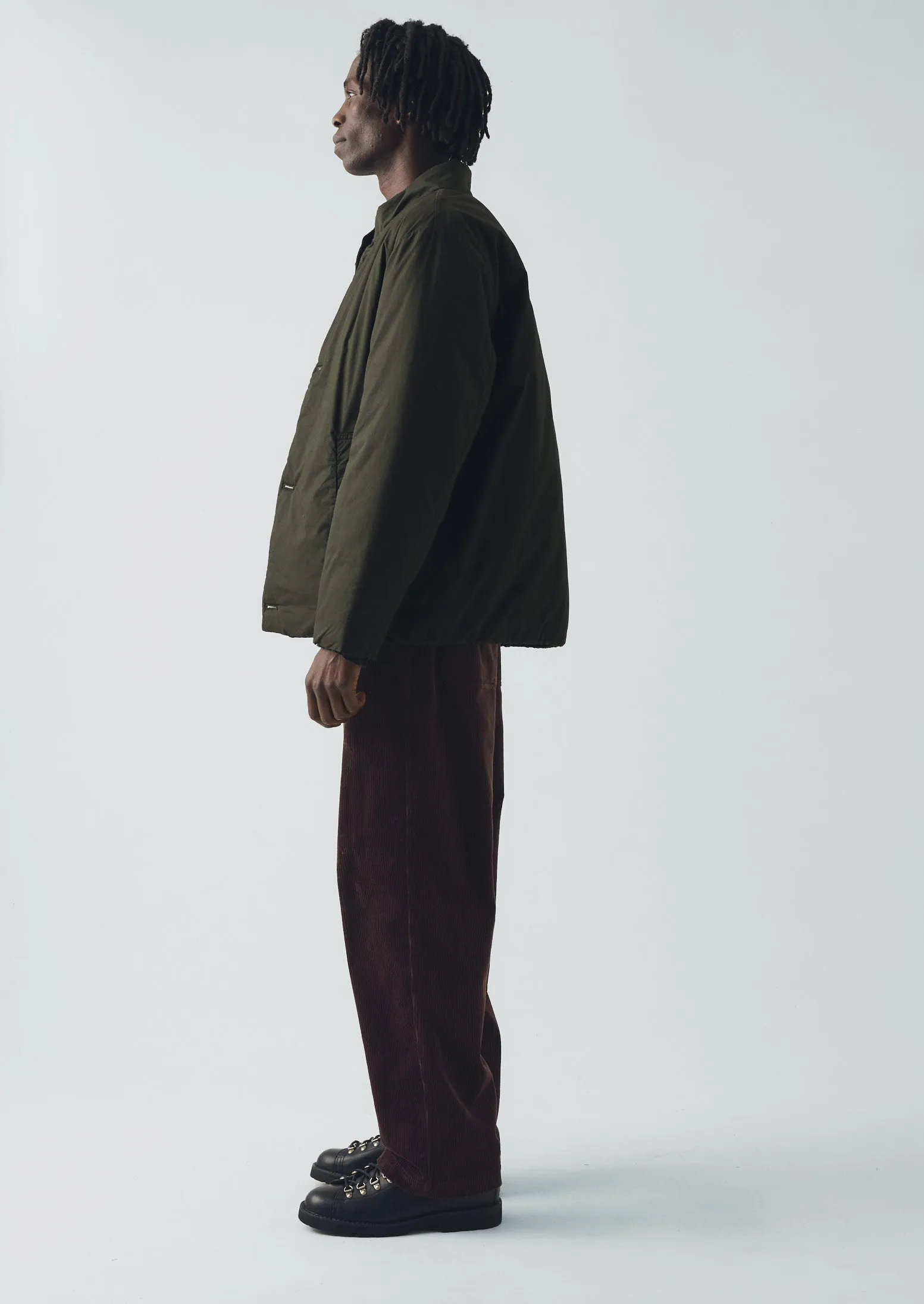 Padded Stand Collar Jacket | Iron Green sold by TOAST product image thumbnail 3