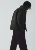 Padded Stand Collar Jacket | Iron Green sold by TOAST