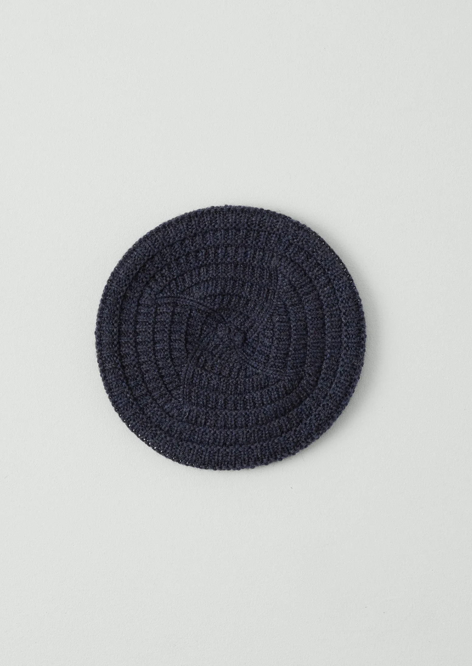 British Wool Textured Tam | Navy sold by TOAST