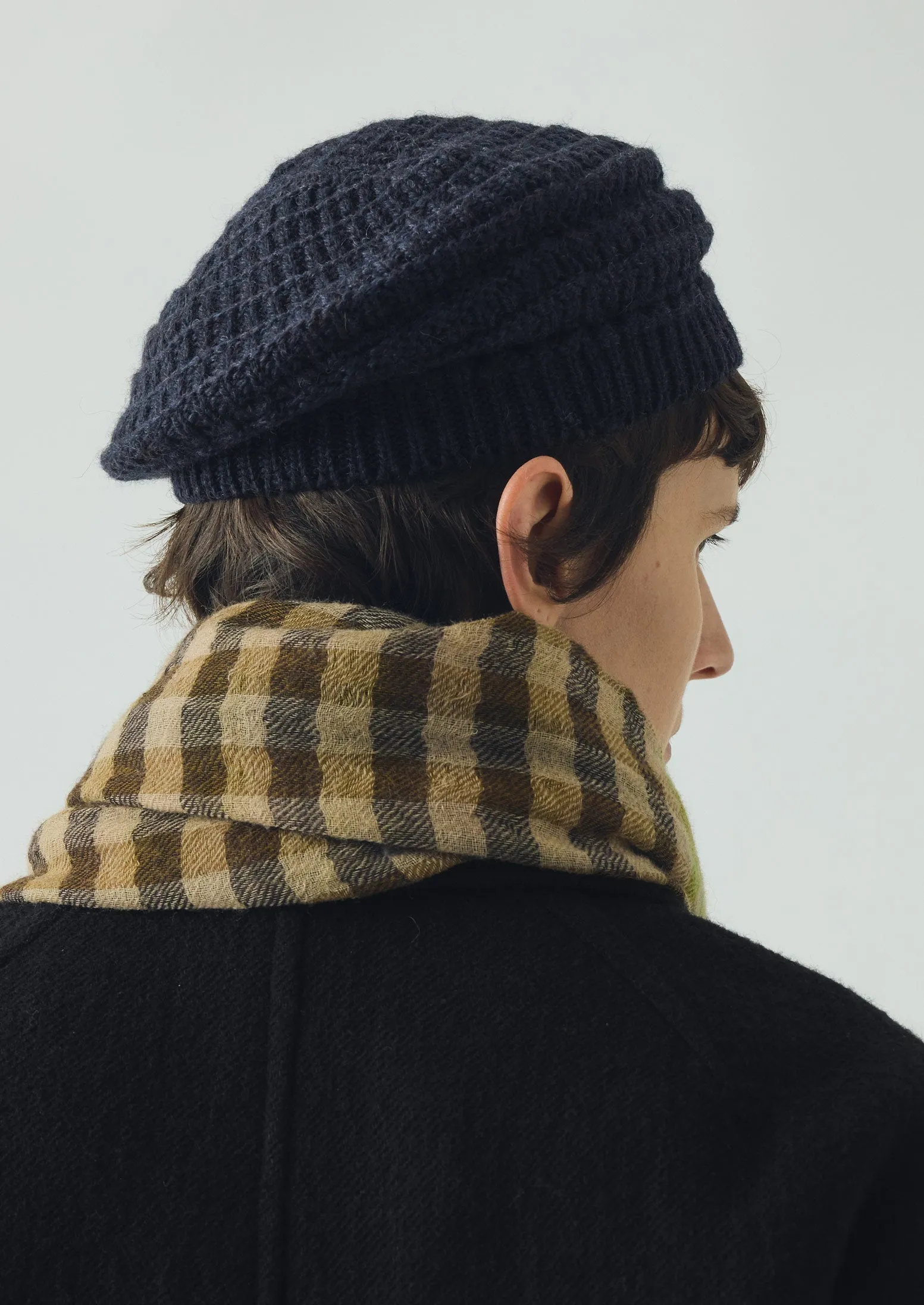 British Wool Textured Tam | Navy sold by TOAST product image thumbnail 2