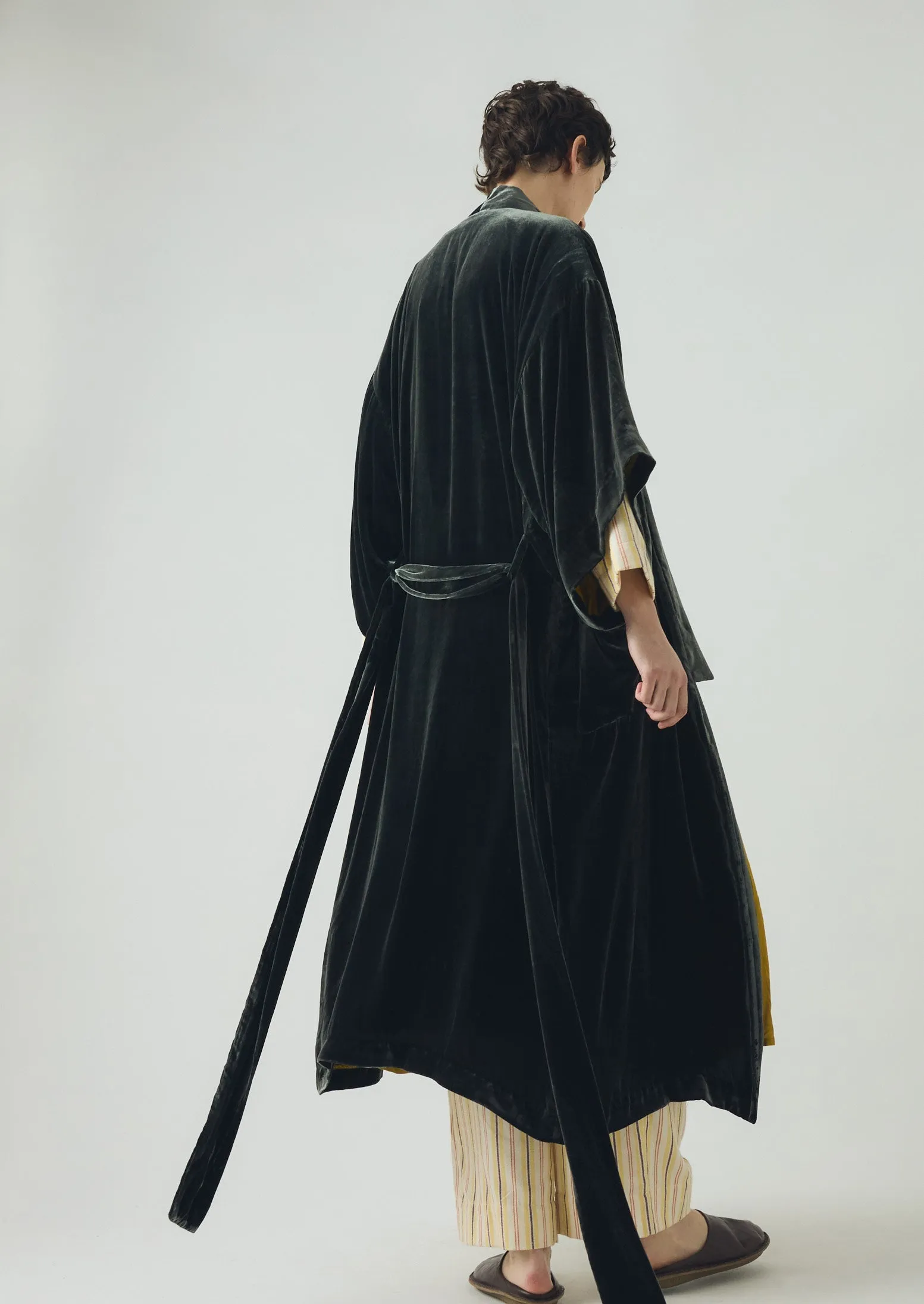 Silk Velvet Gown | Jackdaw sold by TOAST product image thumbnail 4