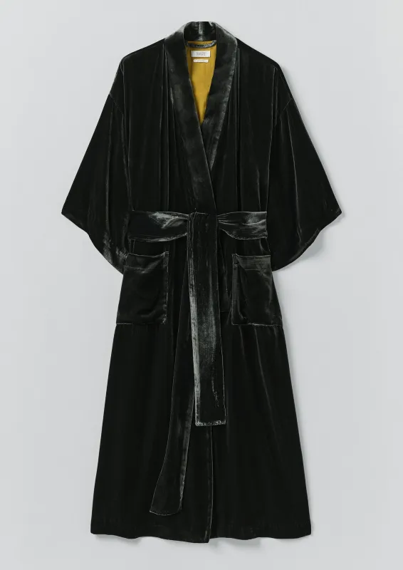 Silk Velvet Gown | Jackdaw sold by TOAST