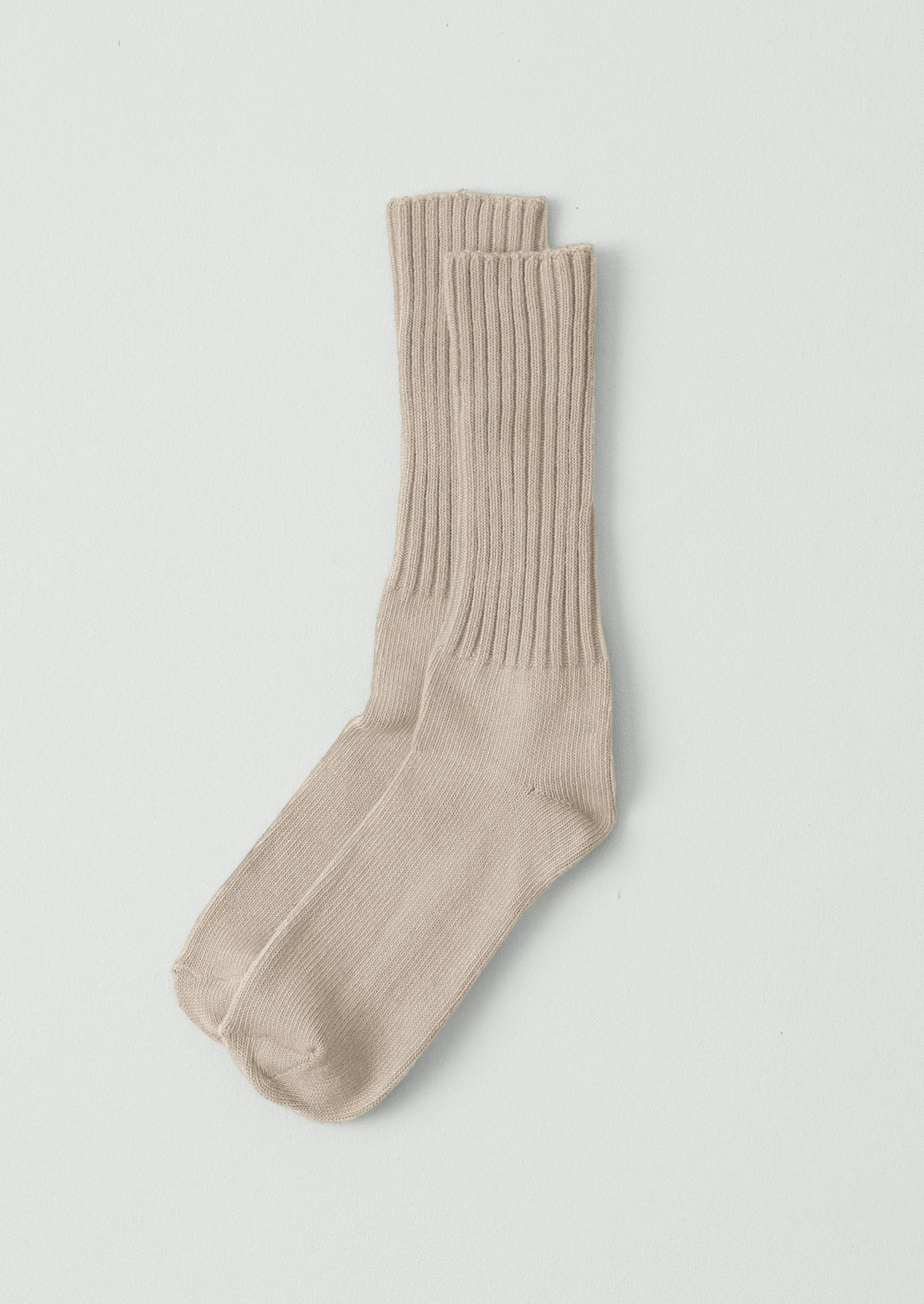 Escuyer Ribbed Socks | White Pepper sold by TOAST