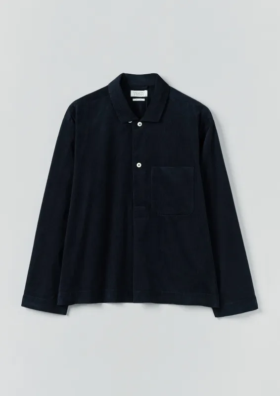 Organic Cord Smock Popover Shirt | Midnight sold by TOAST