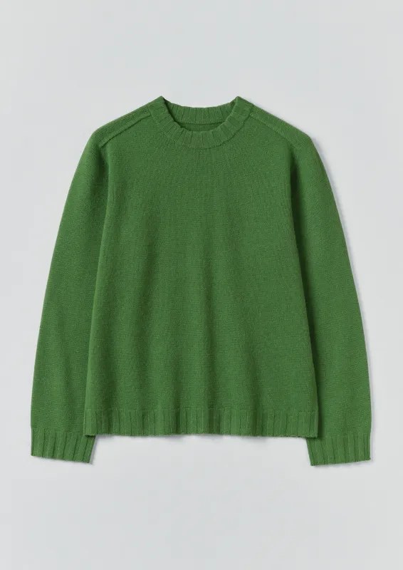 Wool Cashmere Sweater | Mineral Green sold by TOAST