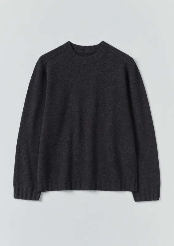 Wool Cashmere Sweater | Charcoal sold by TOAST