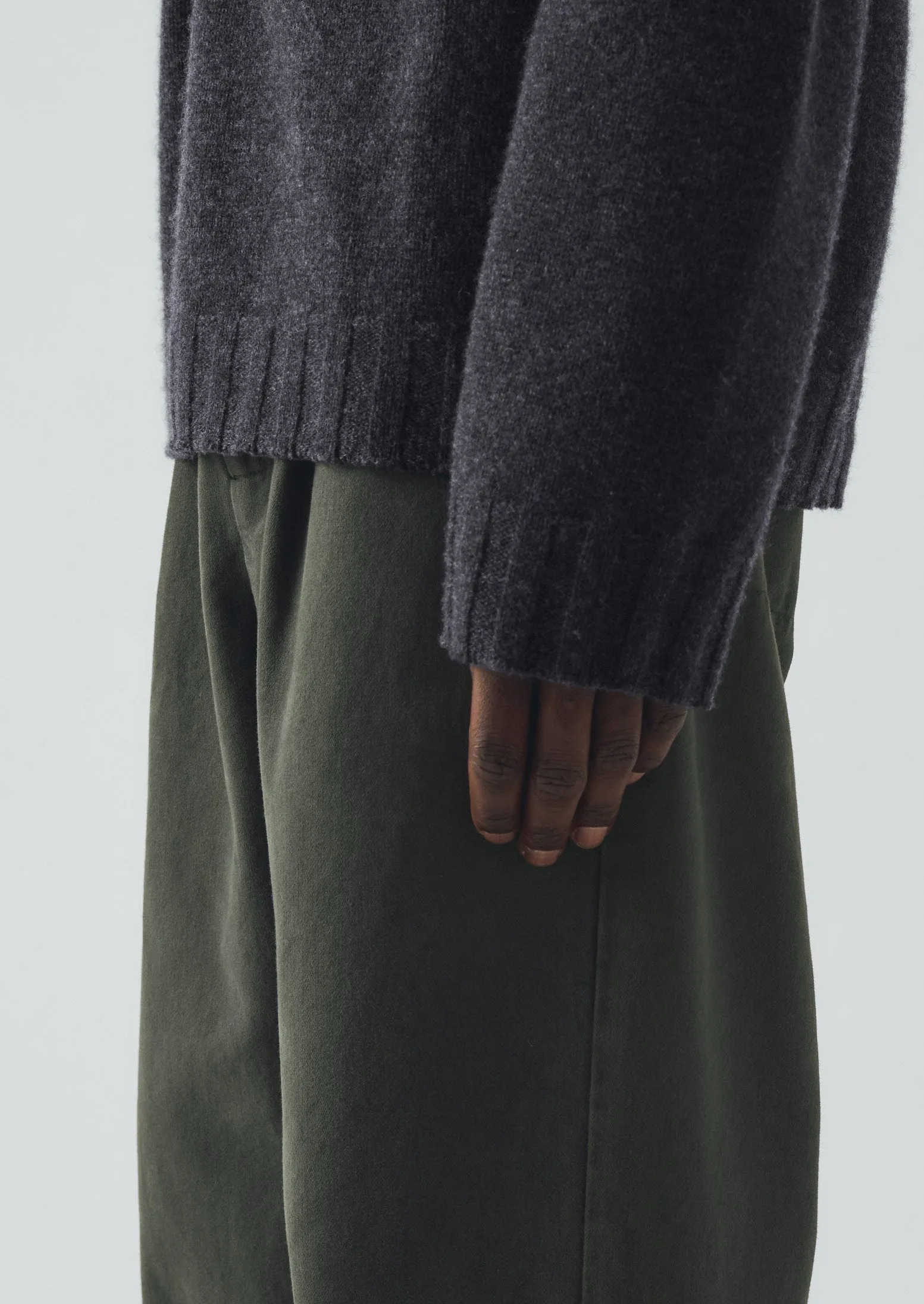 Wool Cashmere Sweater | Charcoal sold by TOAST product image thumbnail 5
