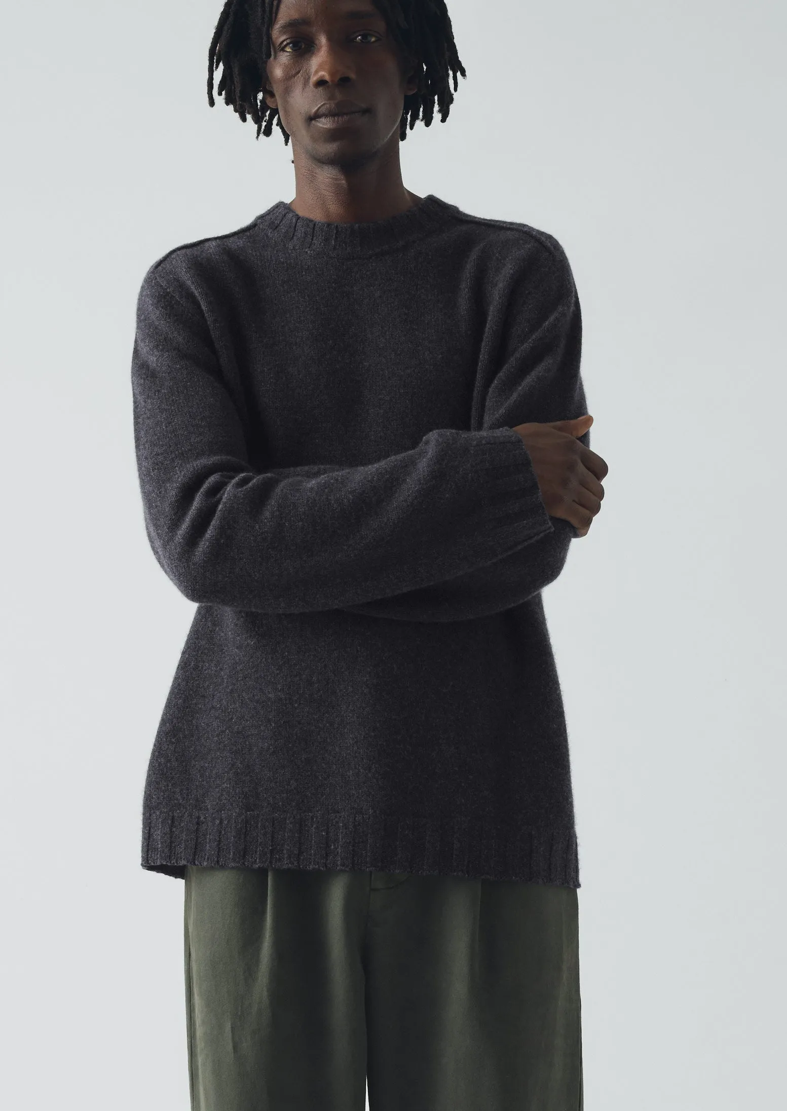 Wool Cashmere Sweater | Charcoal sold by TOAST product image thumbnail 2