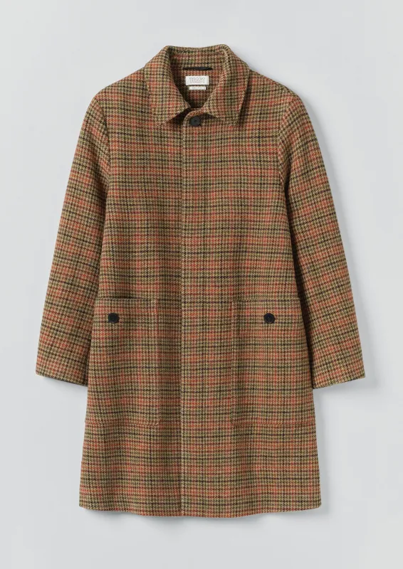 Vibrant Check Wool Overcoat | Umber Multi sold by TOAST