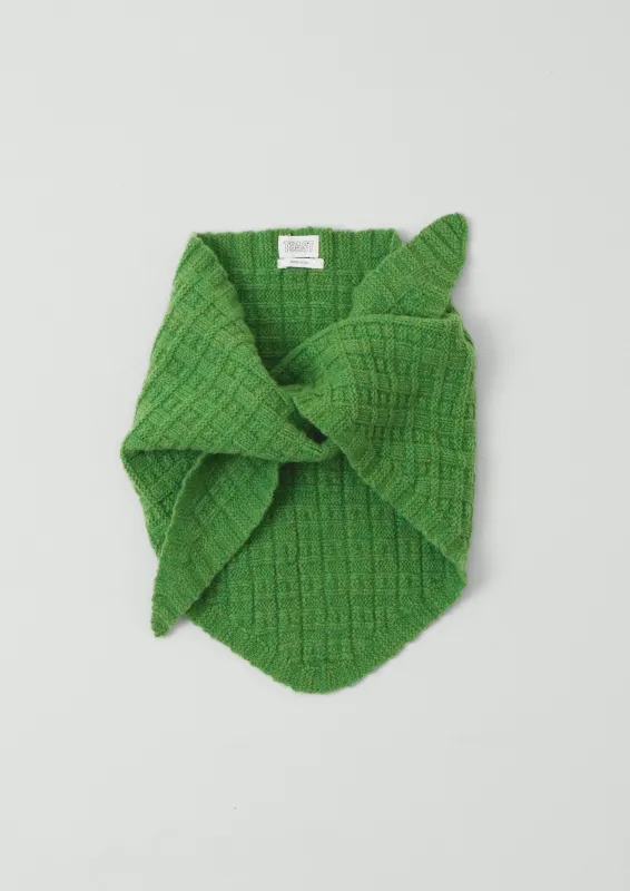 Knitted Wool Bandana | Garden Green sold by TOAST
