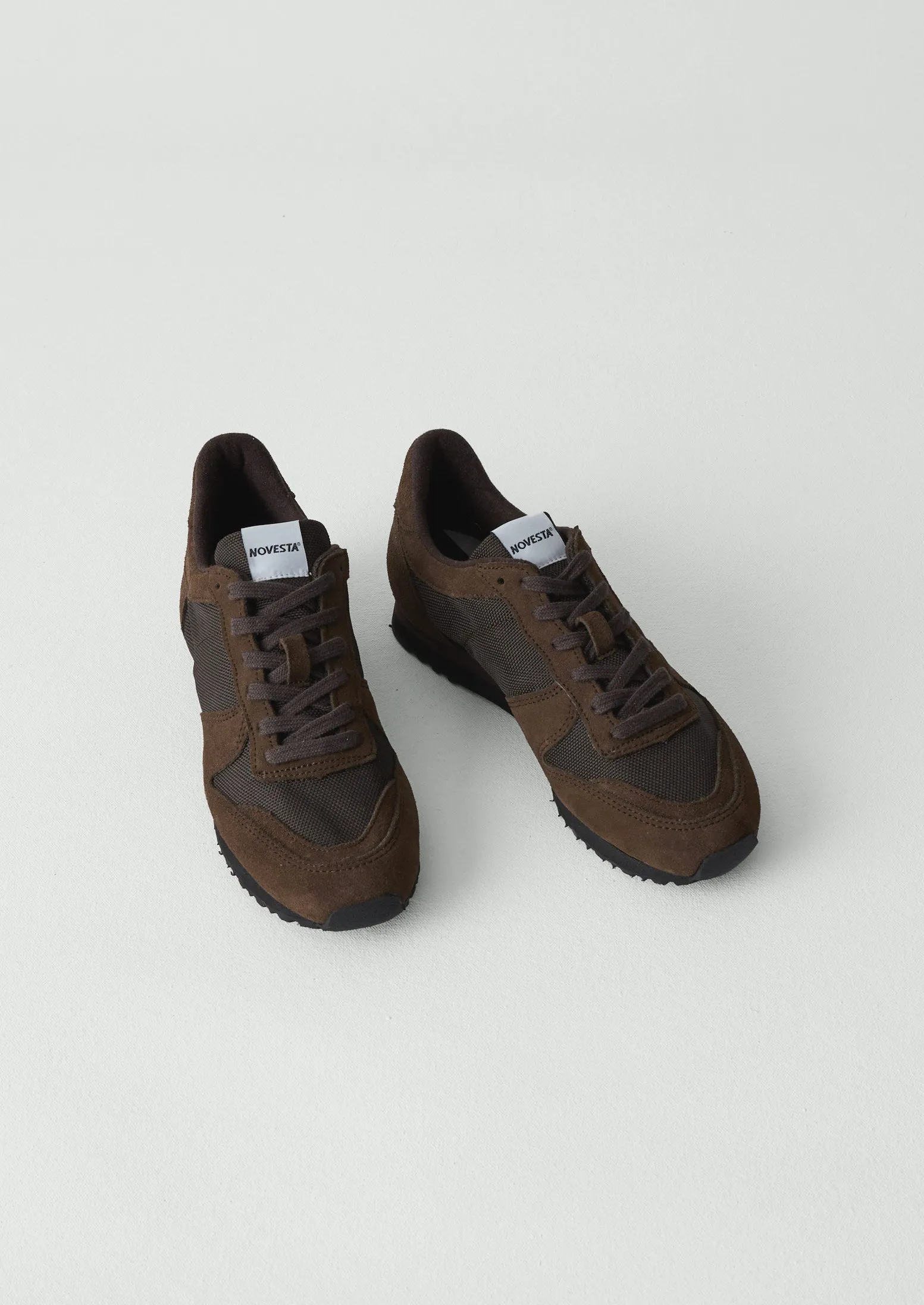 Novesta Marathon Trail Trainers | Bitter Chocolate sold by TOAST