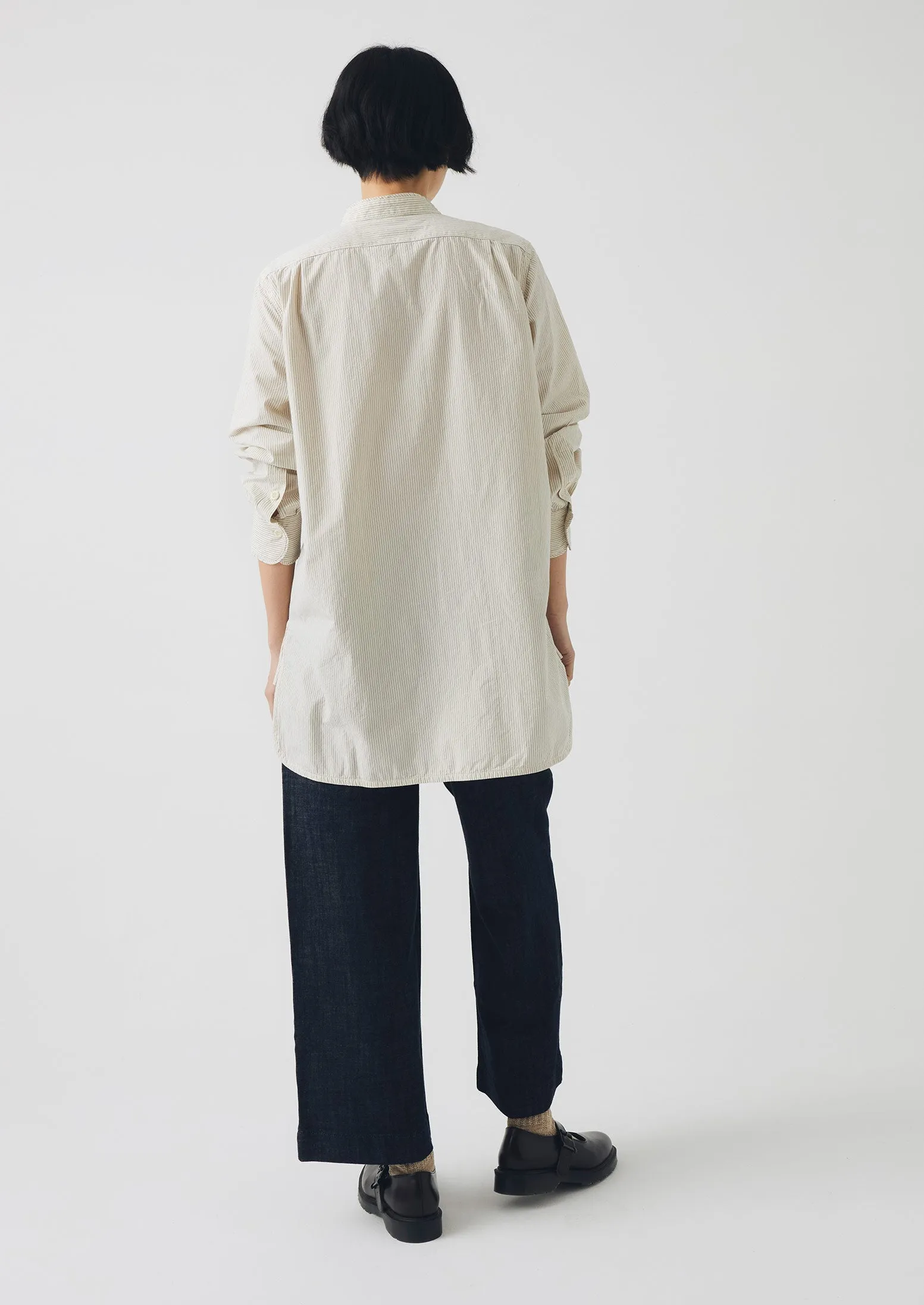 Taro Stripe Shirt | Sunwashed Blue sold by TOAST product image thumbnail 4