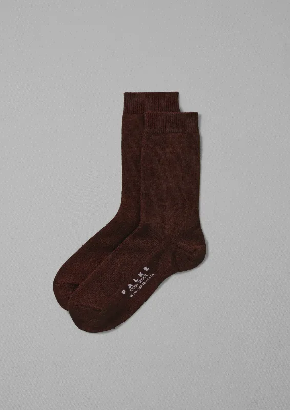 Falke Cosy Wool Socks | Cinnamon sold by TOAST