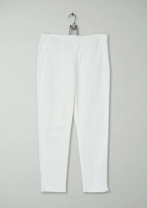 Reworn Ryoko Slim Trousers Size 12 (753) | White sold by TOAST