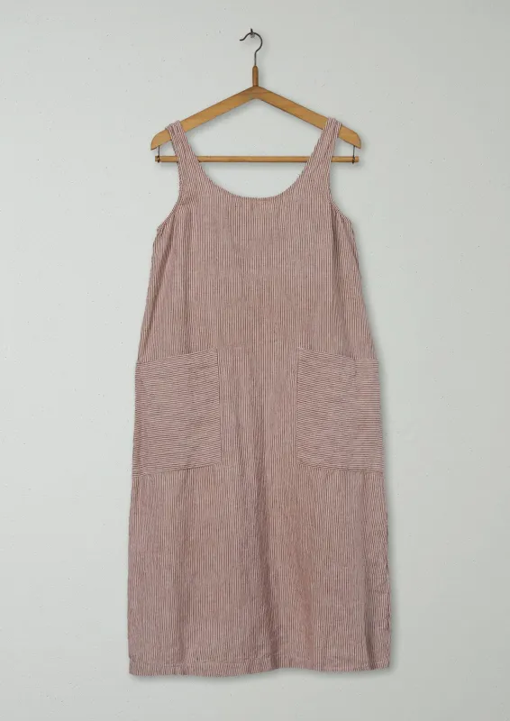 Reworn Linen Sun Dress Size XS (1140) | Multi sold by TOAST