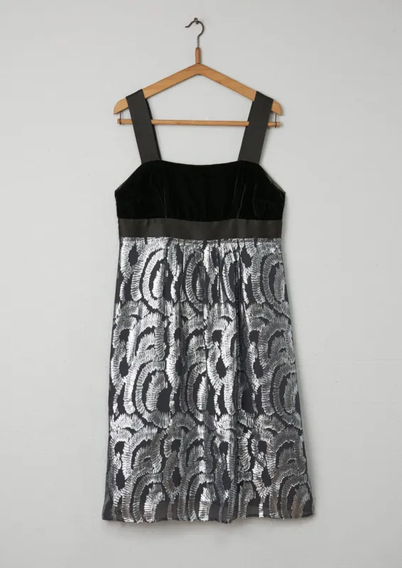 Reworn Viscose Silk Dress Size 14 (053) | Multi sold by TOAST