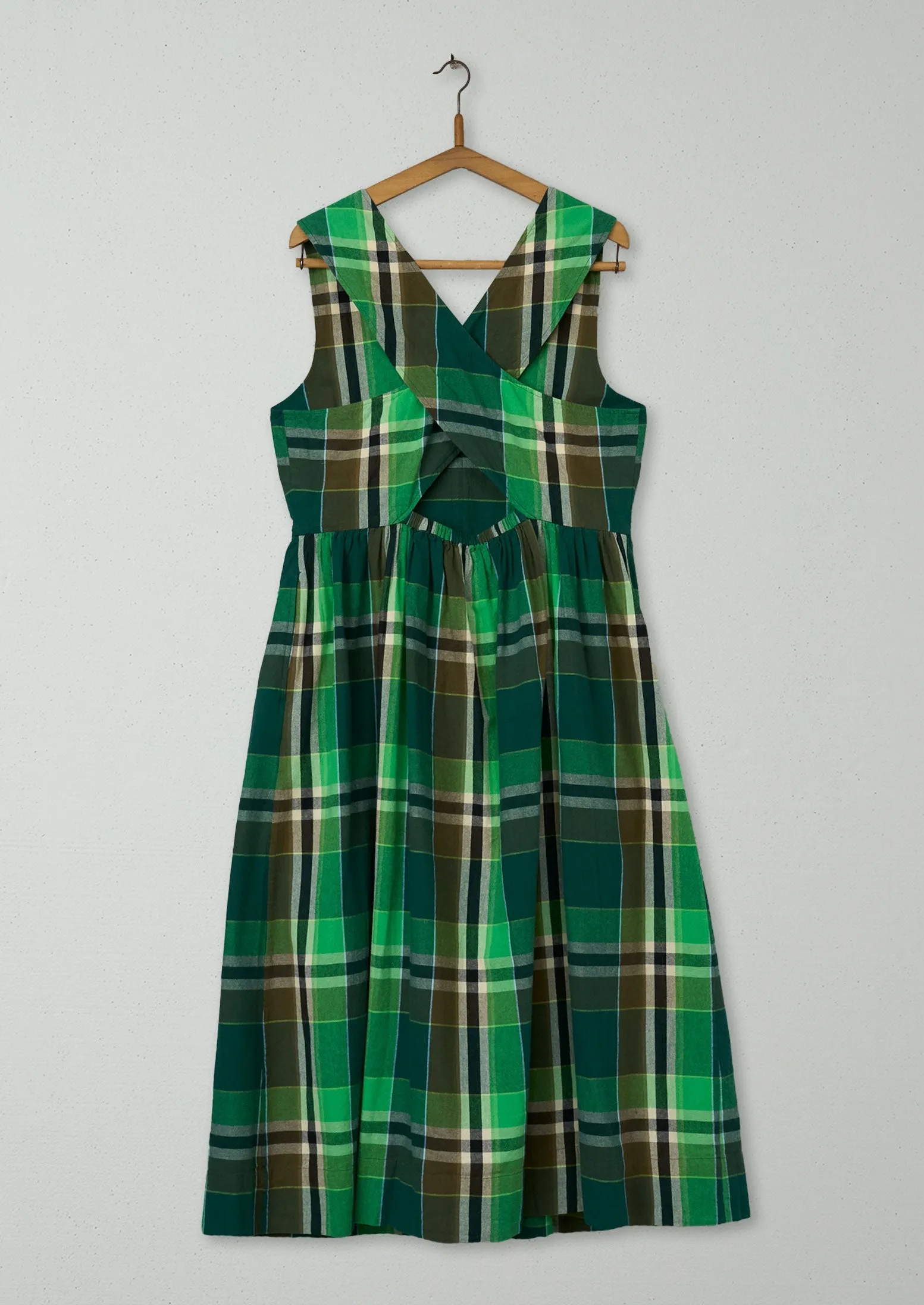 Reworn Check Cotton Dress Size 12 (1142) | Multi sold by TOAST product image thumbnail 2