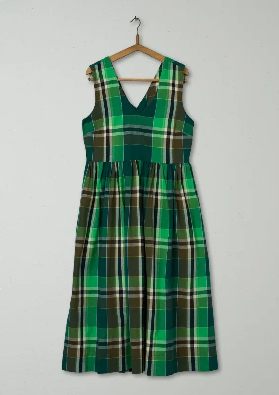 Reworn Check Cotton Dress Size 12 (1142) | Multi sold by TOAST