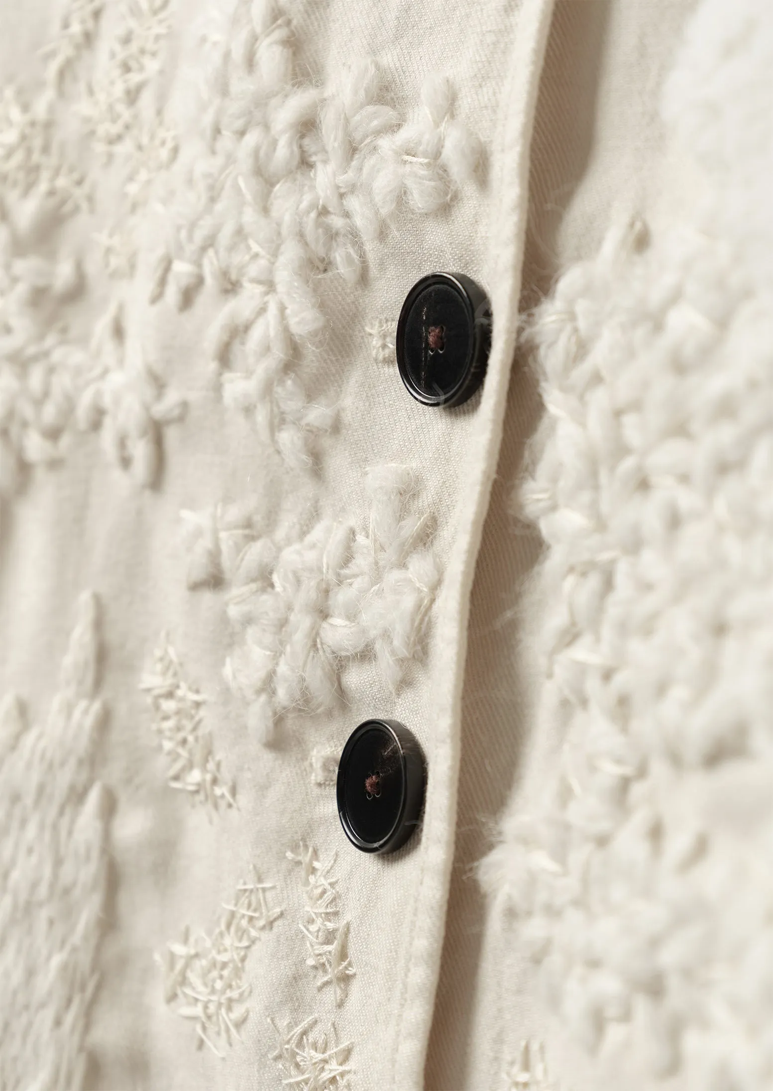 Renewed Cotton Linen Neat Jacket by Meta Struycken Size 10 (11) | Parchment sold by TOAST product image thumbnail 4