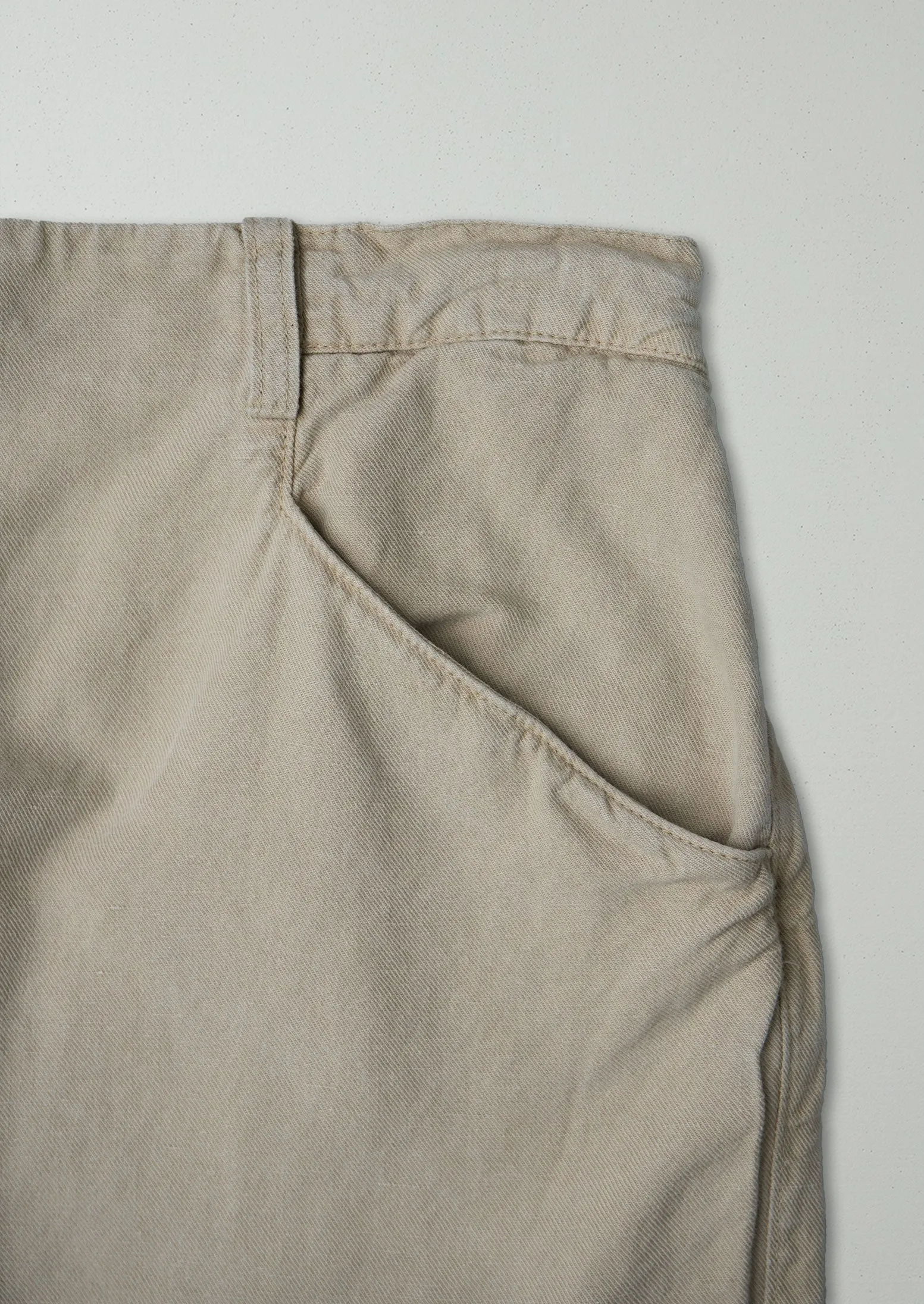 Reworn Cotton Linen Trousers Size 8 (693) | Desert sold by TOAST product image thumbnail 2
