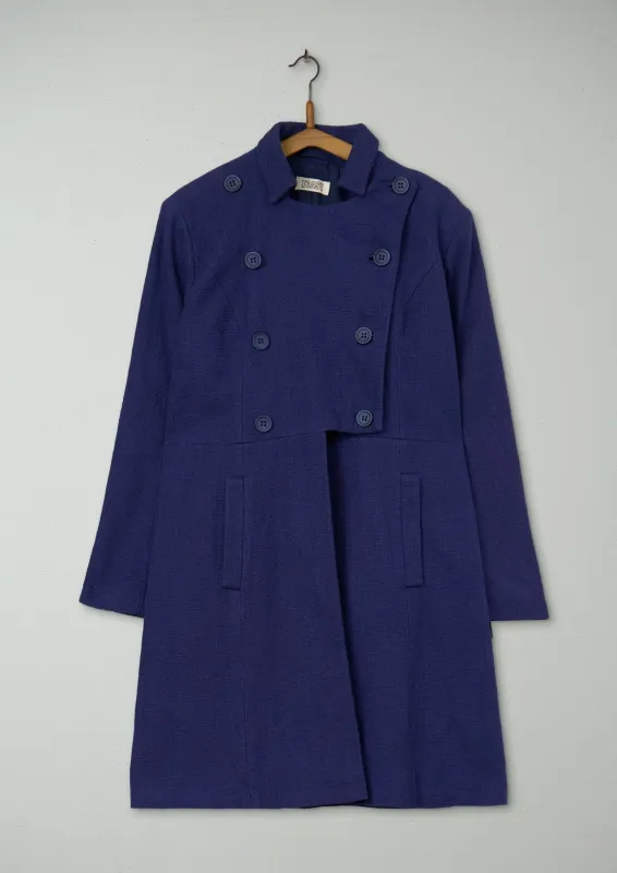 Reworn Manjula Coat Size 18 (078) | Blue sold by TOAST